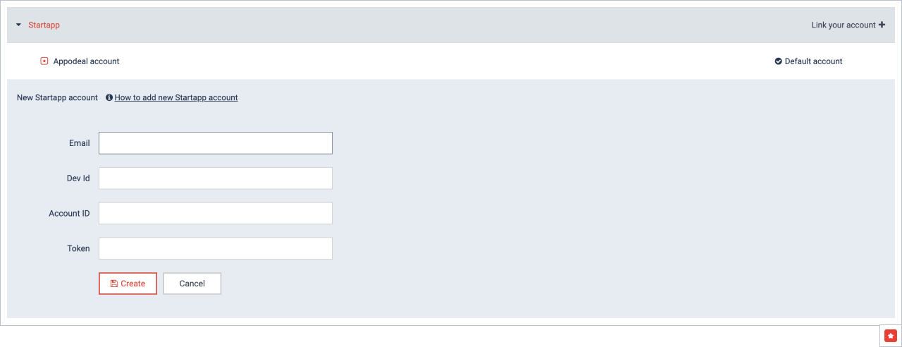 Link StartApp account